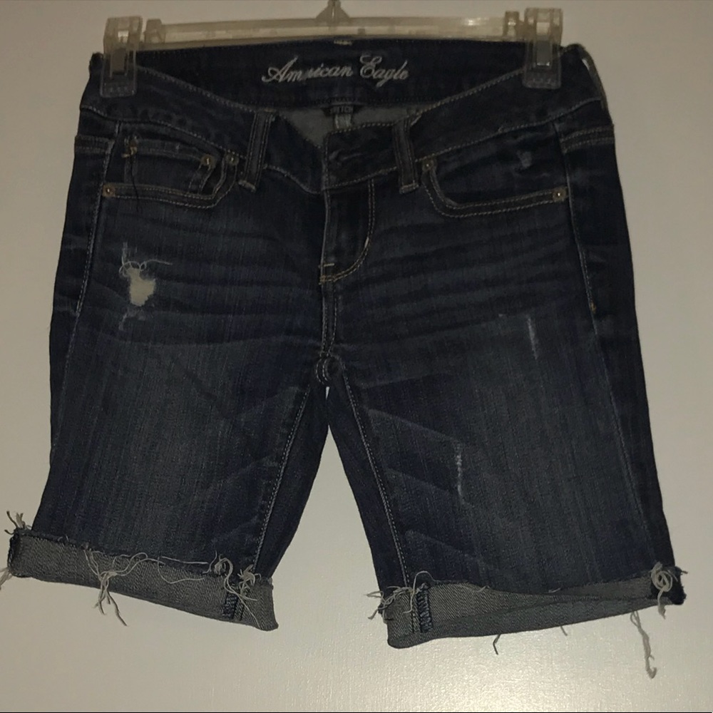 Dark Wash Denim Shorts